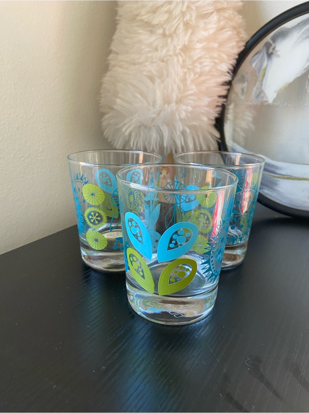 IKEA Mid Century Modern Low Ball Glasses Made in France (set of 3)
